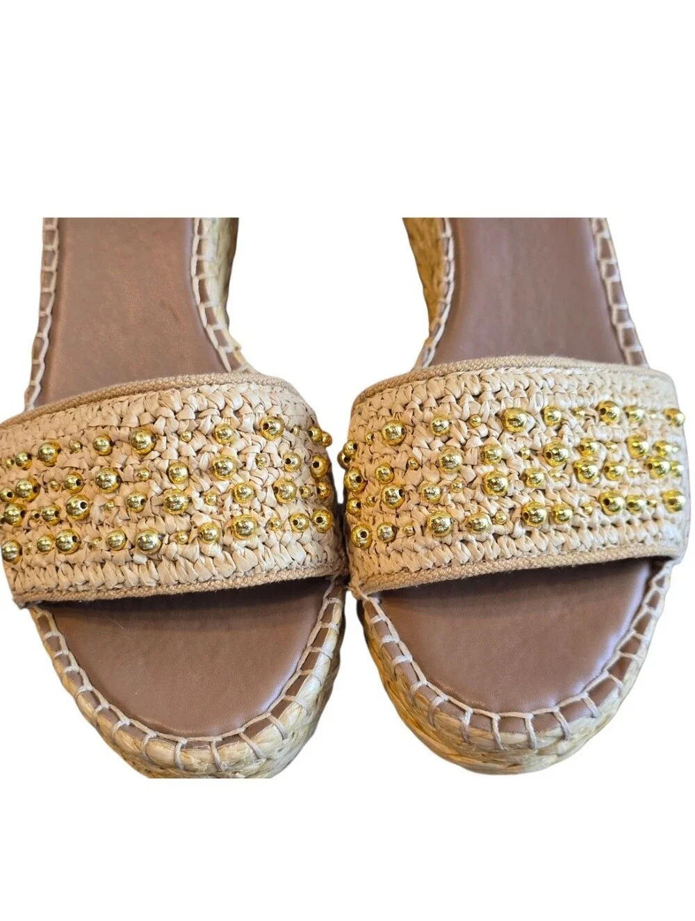 Franco Sarto Clemens Espadrille Wedge Sandals 10 W